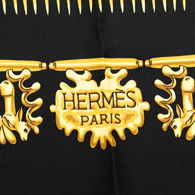 Les Cavaliers d Or Silk Scarf 90 - Image 5
