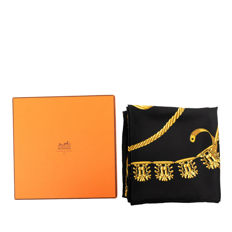Les Cavaliers d Or Silk Scarf 90 - Image 8