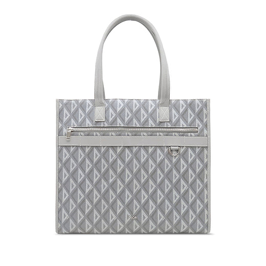 Large CD Diamond Coated Canvas Safari Tote - Image 1