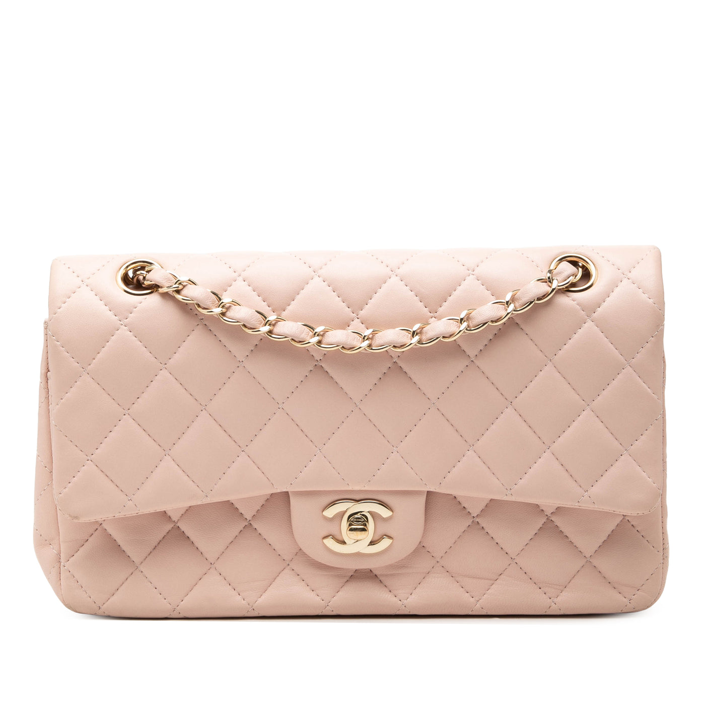 Medium Classic Lambskin Double Flap - Image 1