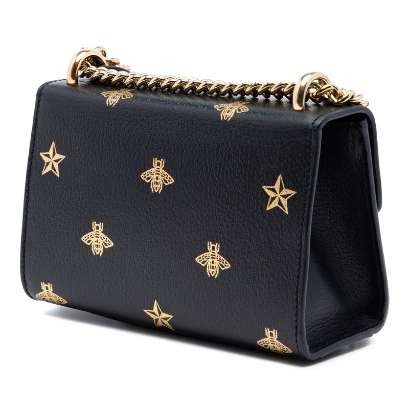 Small Calfskin Bee Star Padlock Crossbody - Image 2