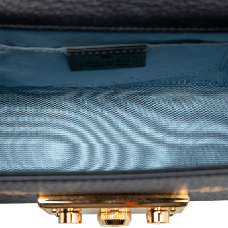 Small Calfskin Bee Star Padlock Crossbody - Image 4