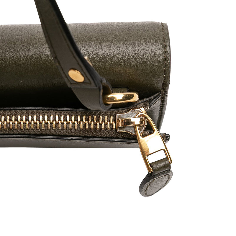 Mini Leather Skull Lock Top Handle Bag - Image 7