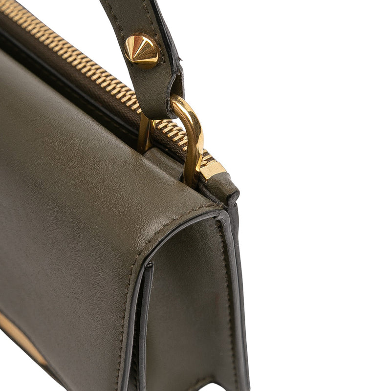 Mini Leather Skull Lock Top Handle Bag - Image 8