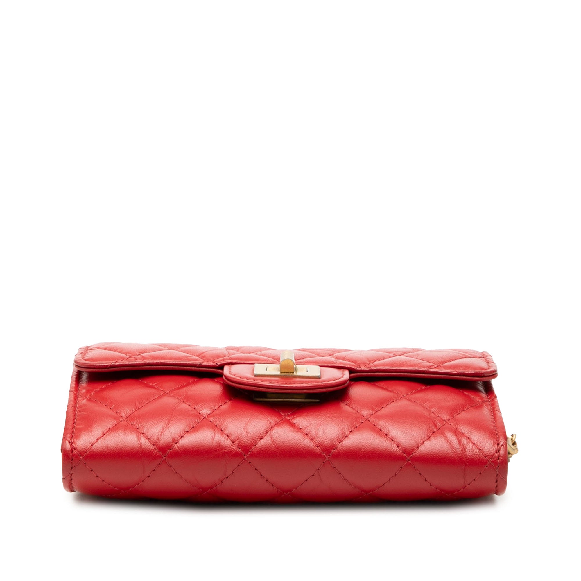 Quilted Aged Calfskin Reissue 2.55 Clutch with Chain - Image 3