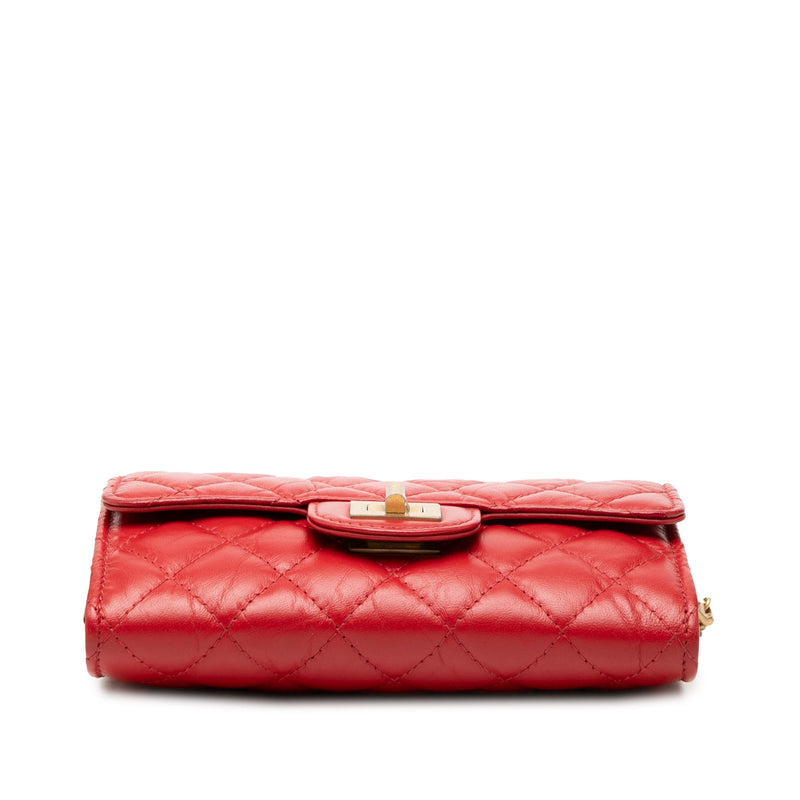 Quilted Aged Calfskin Reissue 2.55 Clutch with Chain - Image 3