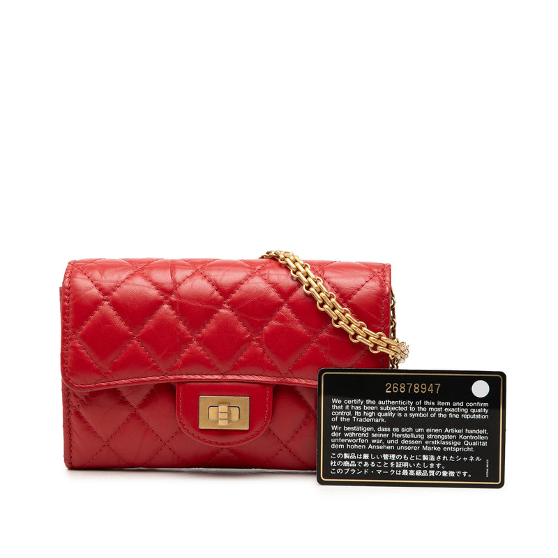 Quilted Aged Calfskin Reissue 2.55 Clutch with Chain - Image 8