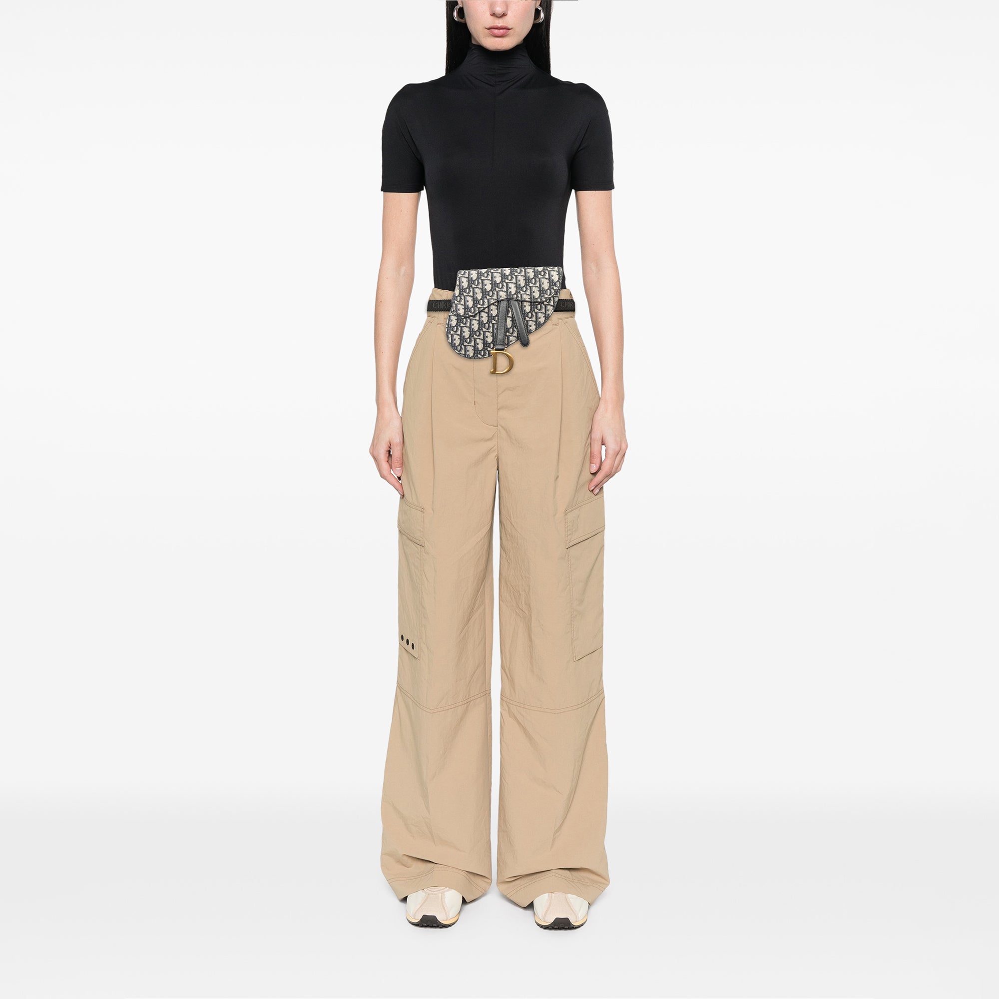 Oblique Canvas Saddle Belt Bag - Image 7