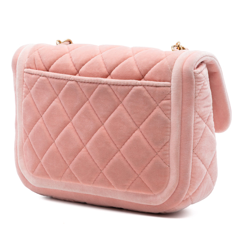 Mini Quilted Velvet Double Frame Flap - Image 2