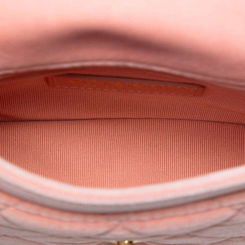 Mini Quilted Velvet Double Frame Flap - Image 4
