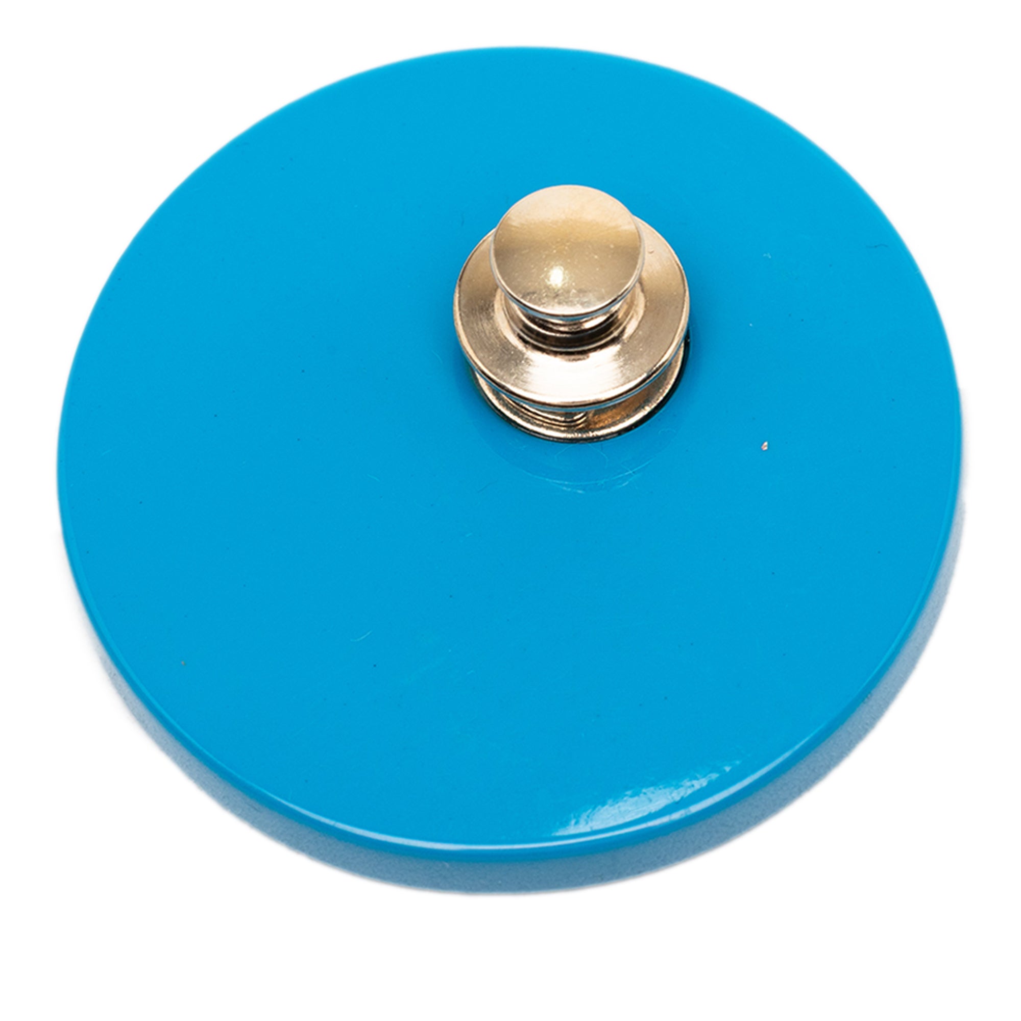 CC Bicolor Resin Shield Round Brooch - Image 2