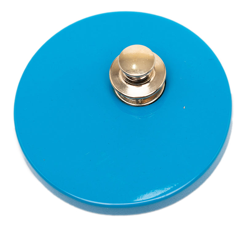CC Bicolor Resin Shield Round Brooch - Image 2