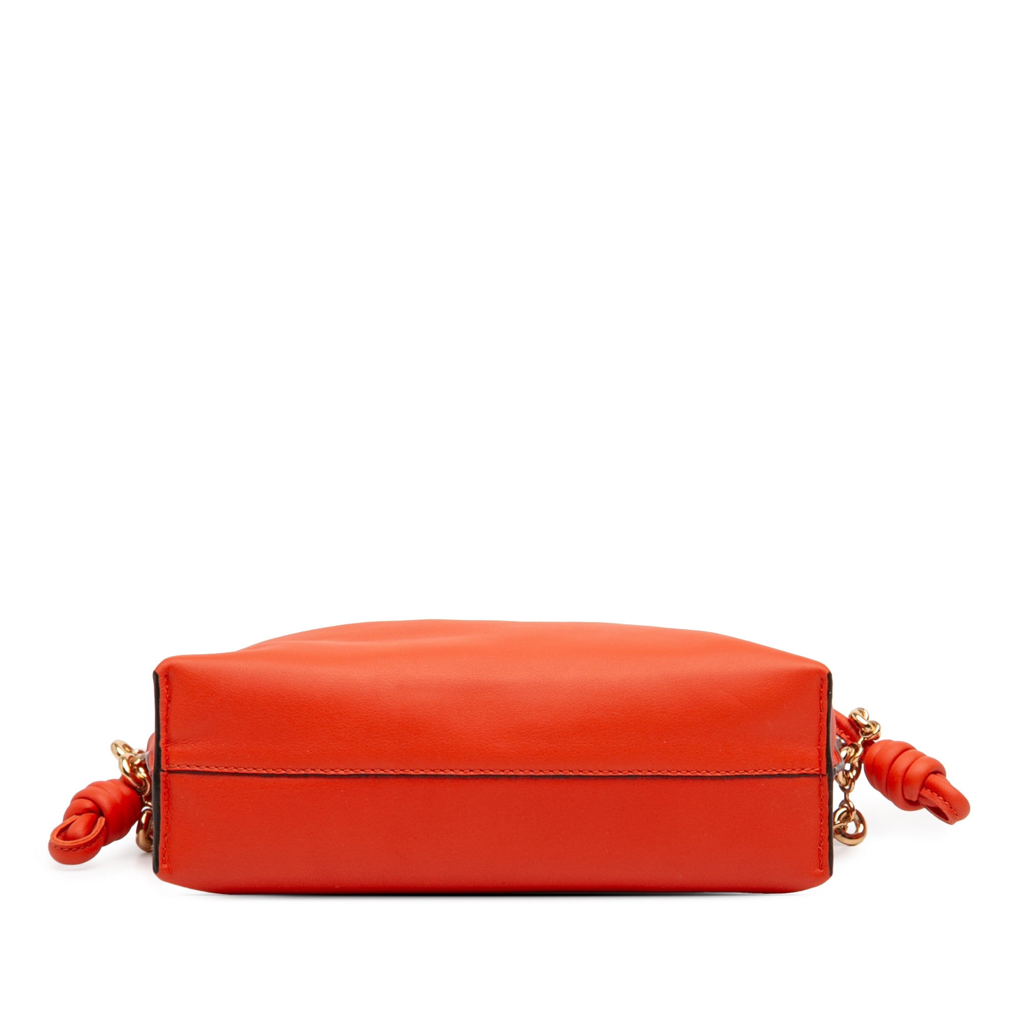 Mini Nappa Flamenco Knot Clutch with Chain - Image 3