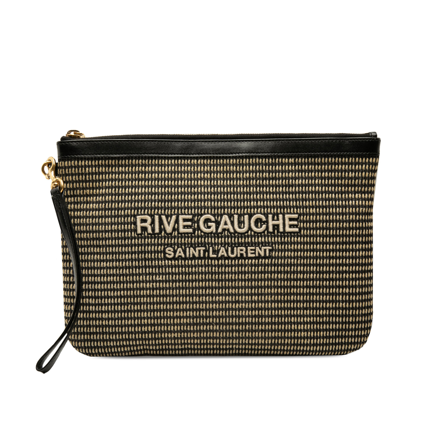 Raffia Rive Gauche Clutch - Image 1