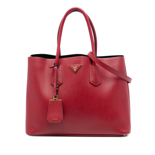 Medium Saffiano Cuir Double Satchel - Image 1