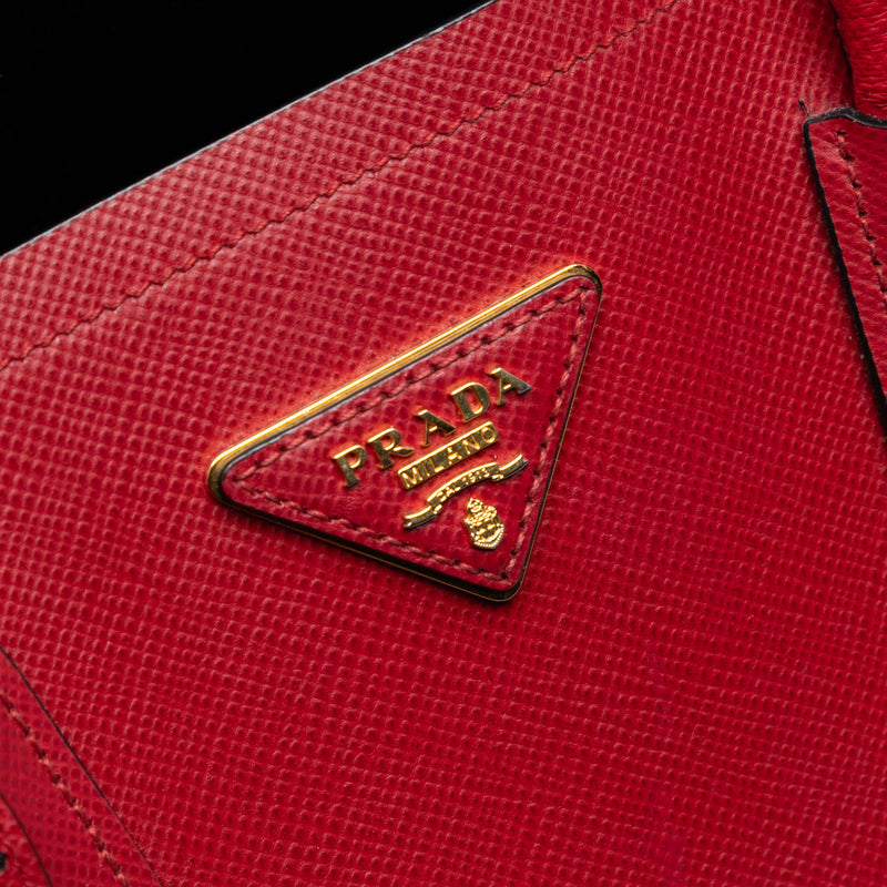 Medium Saffiano Cuir Double Satchel - Image 5