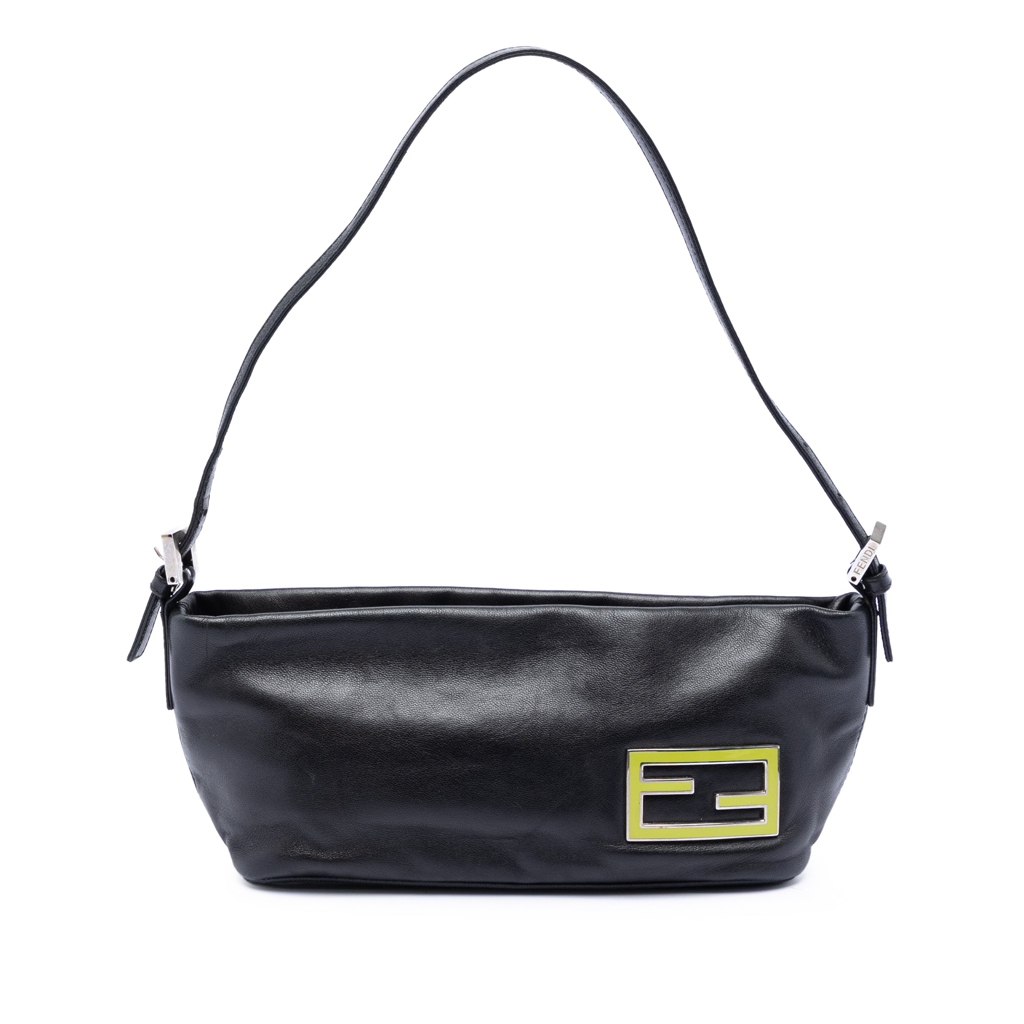 Leather FF Baguette Shoulder Bag - Image 1
