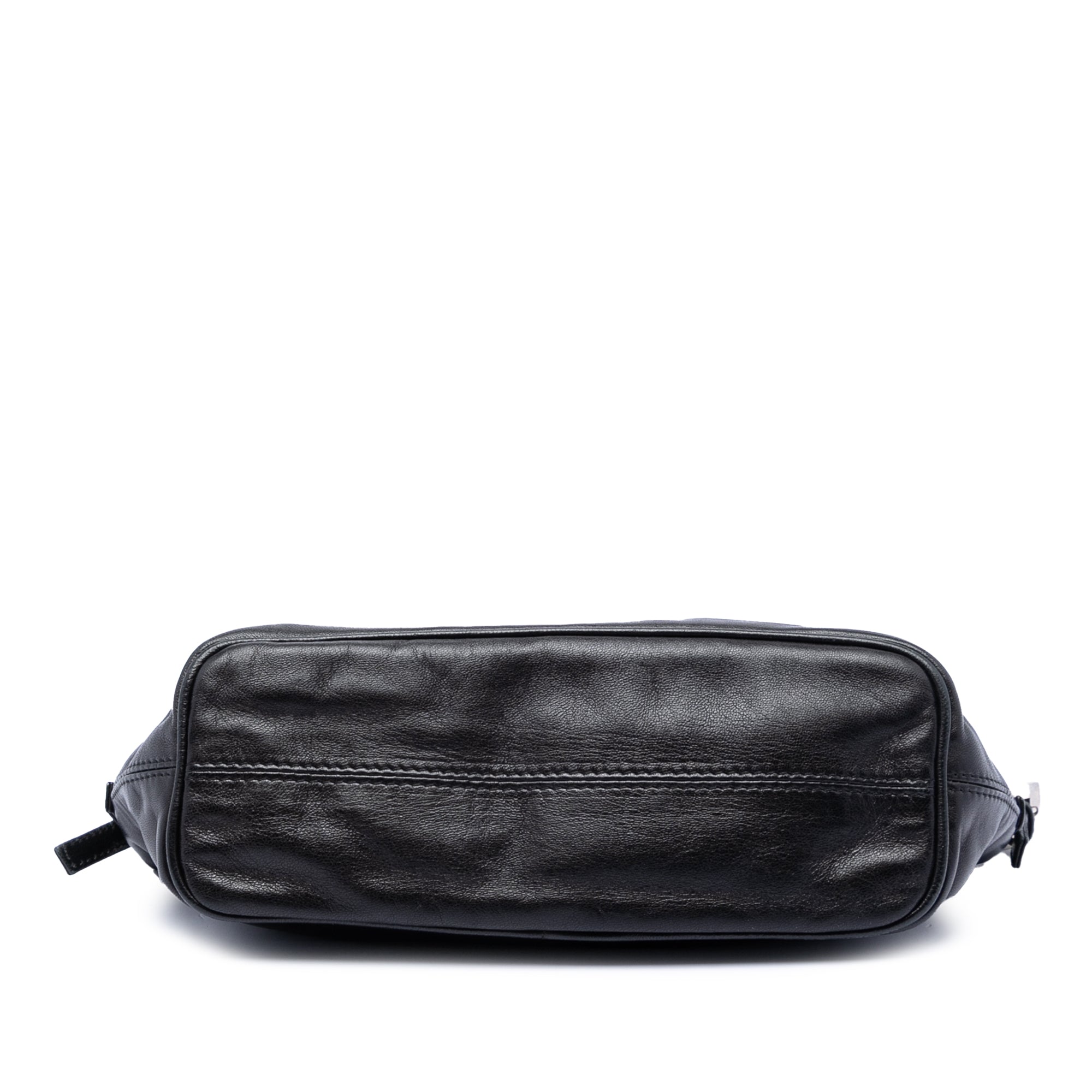 Leather FF Baguette Shoulder Bag - Image 3