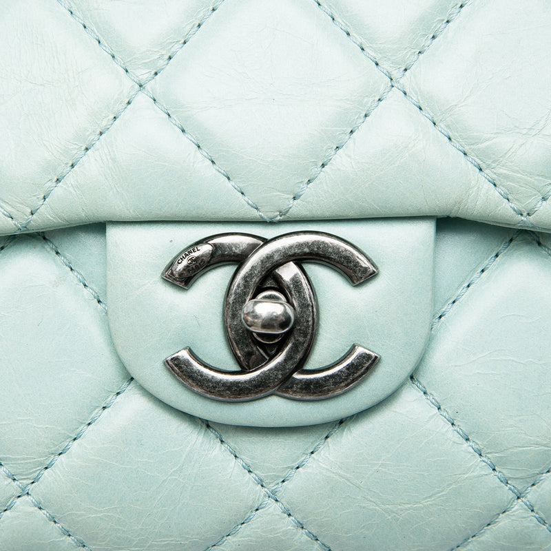 Medium Quilted Glazed Calfskin Coco Soft Flap - Image 5