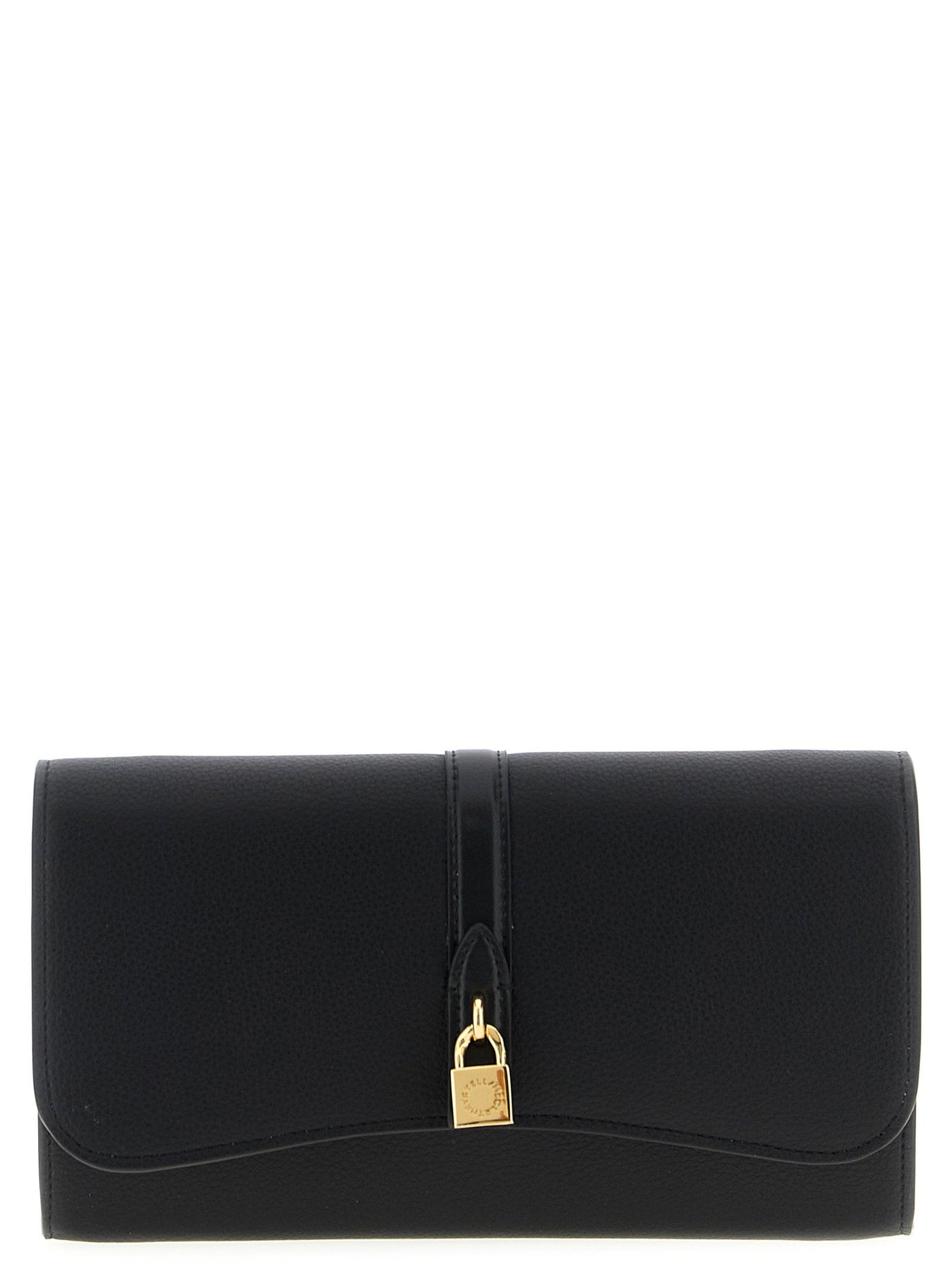 Stella Mccartney Ryder Wallet On Chain — Black Eco-alter Mat (non-leather)