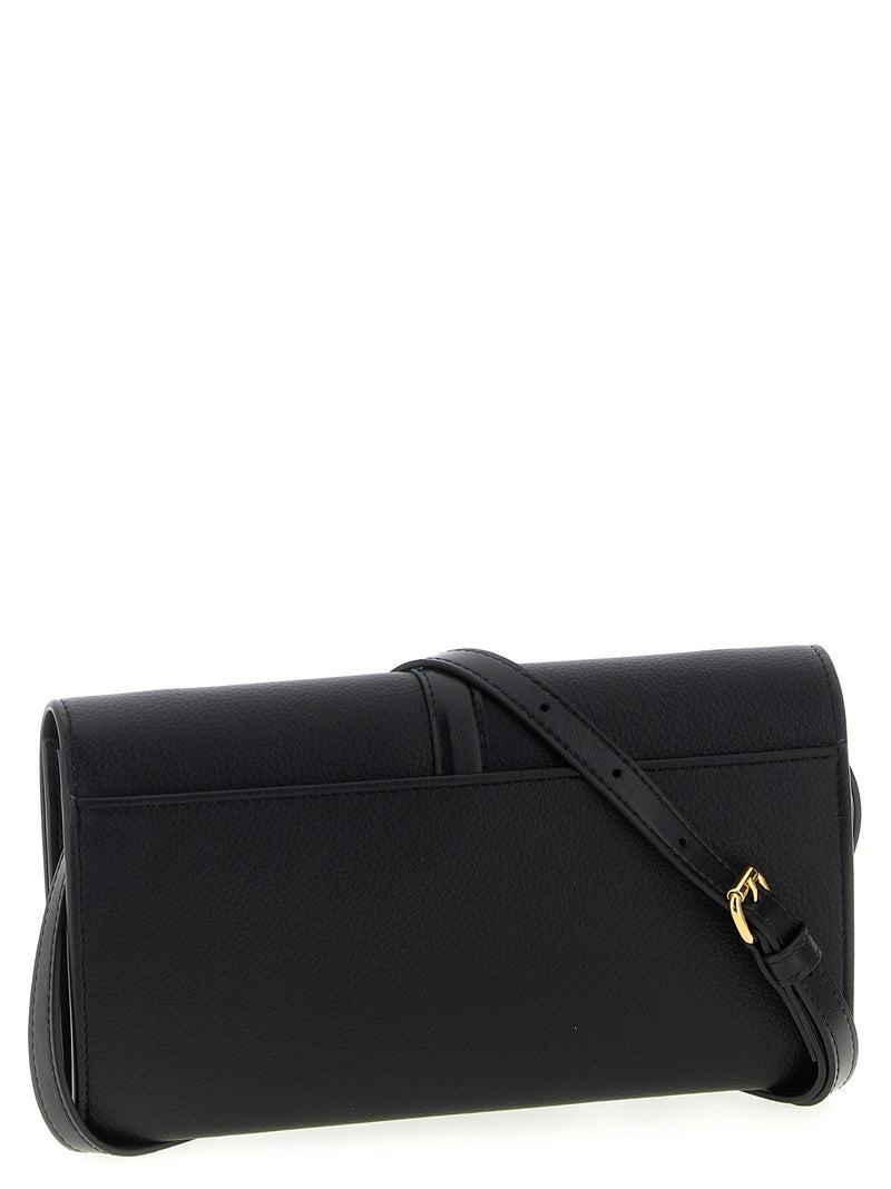 Stella Mccartney Ryder Wallet On Chain — Black Eco-alter Mat (non-leather)