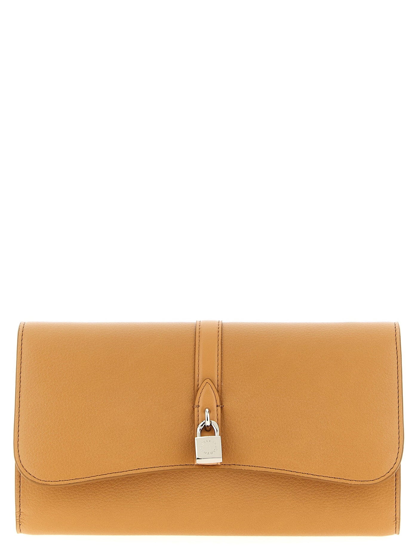 Stella Mccartney Ryder Wallet On Chain — Tan Grainy Eco Alter Mat