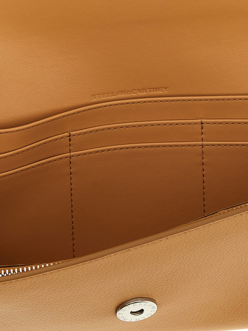 Stella Mccartney Ryder Wallet On Chain — Tan Grainy Eco Alter Mat