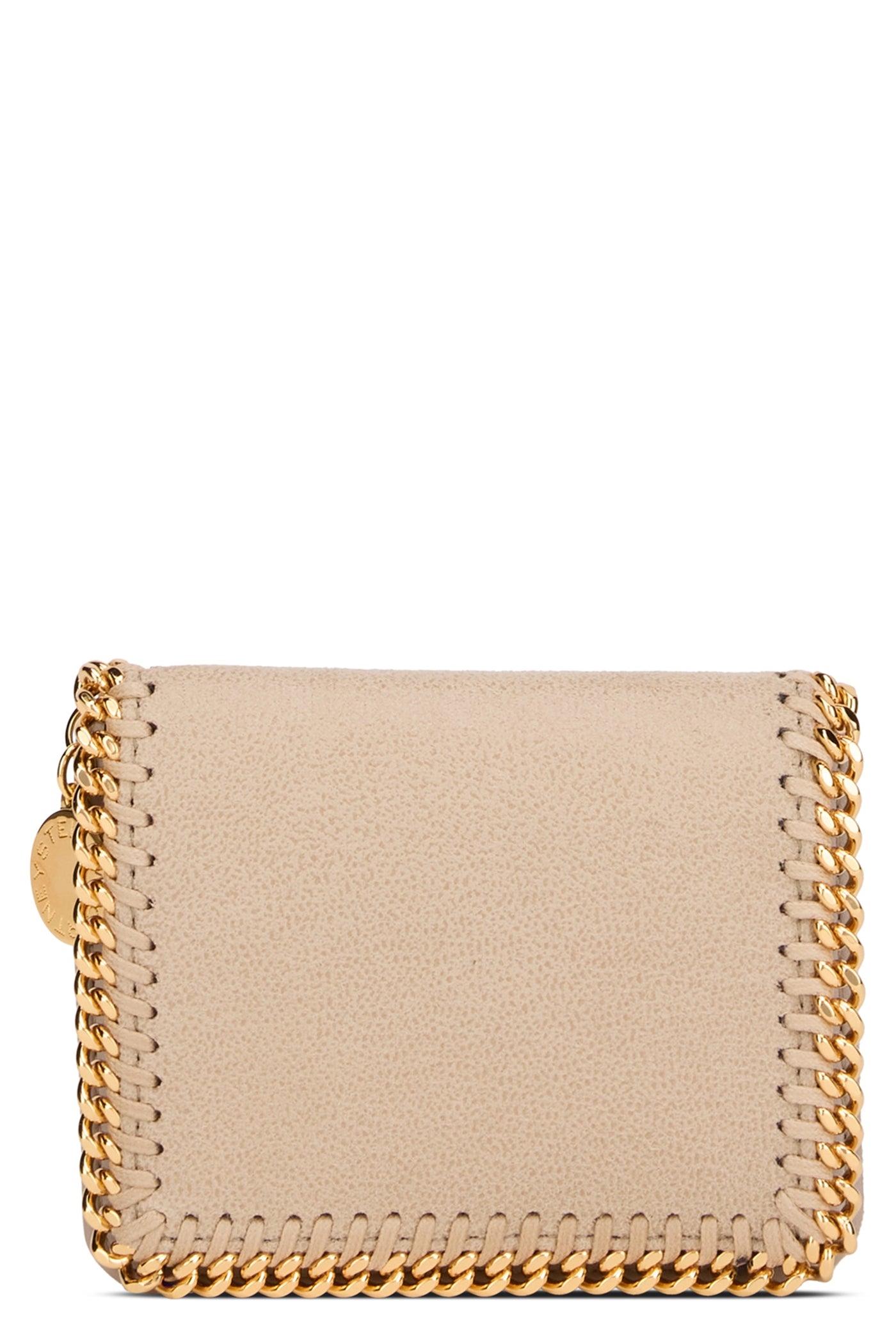 Stella Mccartney Falabella Wallet — Beige Polyester