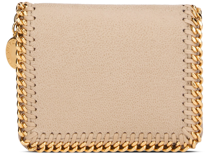 Stella Mccartney Falabella Wallet — Beige Polyester