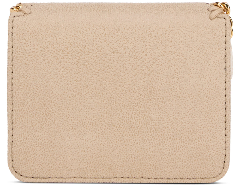 Stella Mccartney Falabella Wallet — Beige Polyester