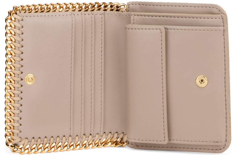 Stella Mccartney Falabella Wallet — Beige Polyester