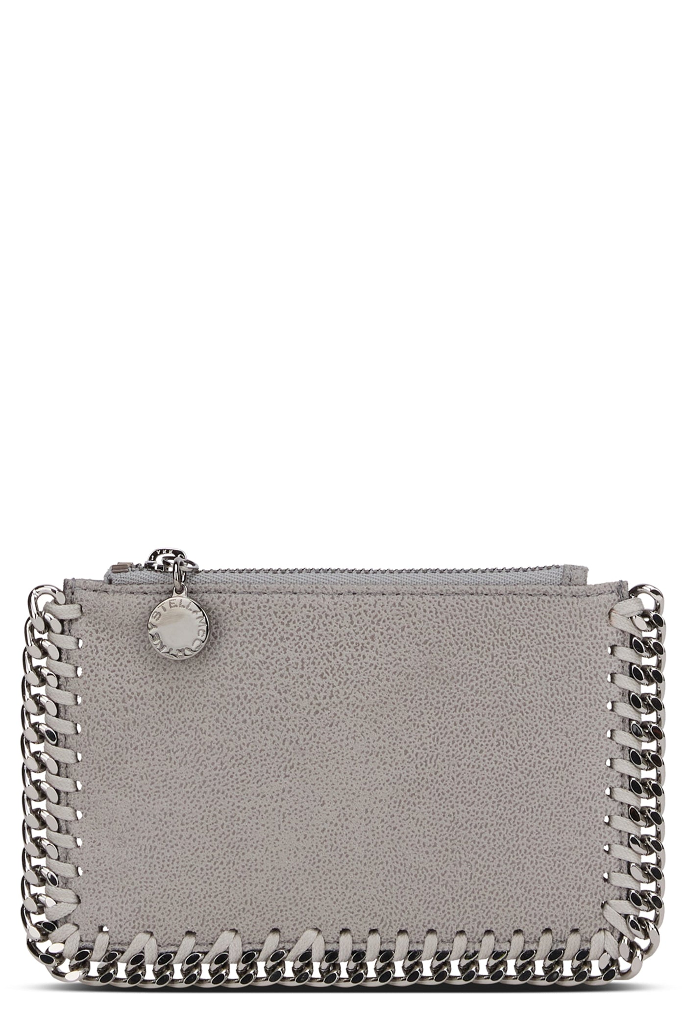 Stella Mccartney Falabella Cardholder — Gray Polyester Wallets & Purses