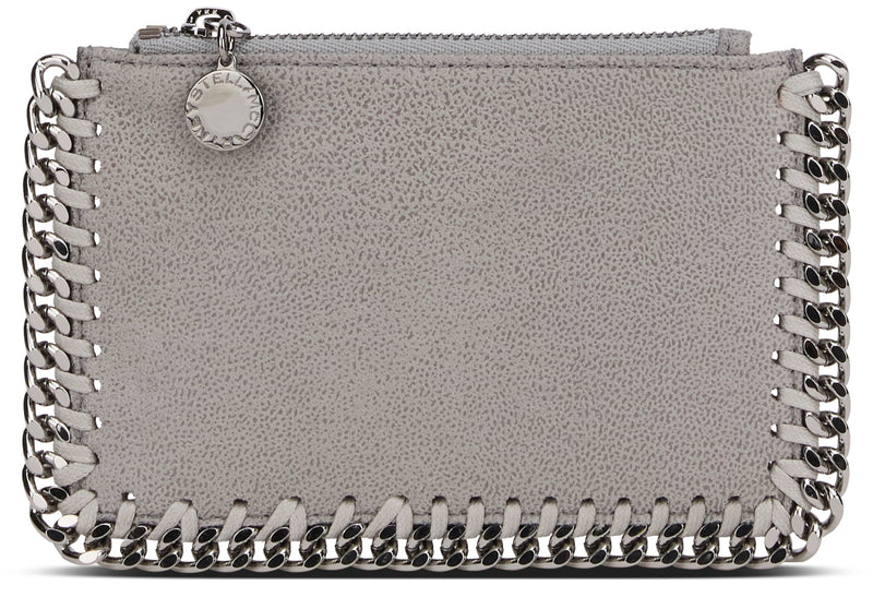 Stella Mccartney Falabella Cardholder — Gray Polyester Wallets & Purses