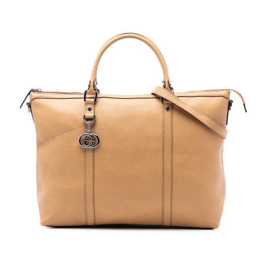 Leather GG Charm Satchel - Image 1
