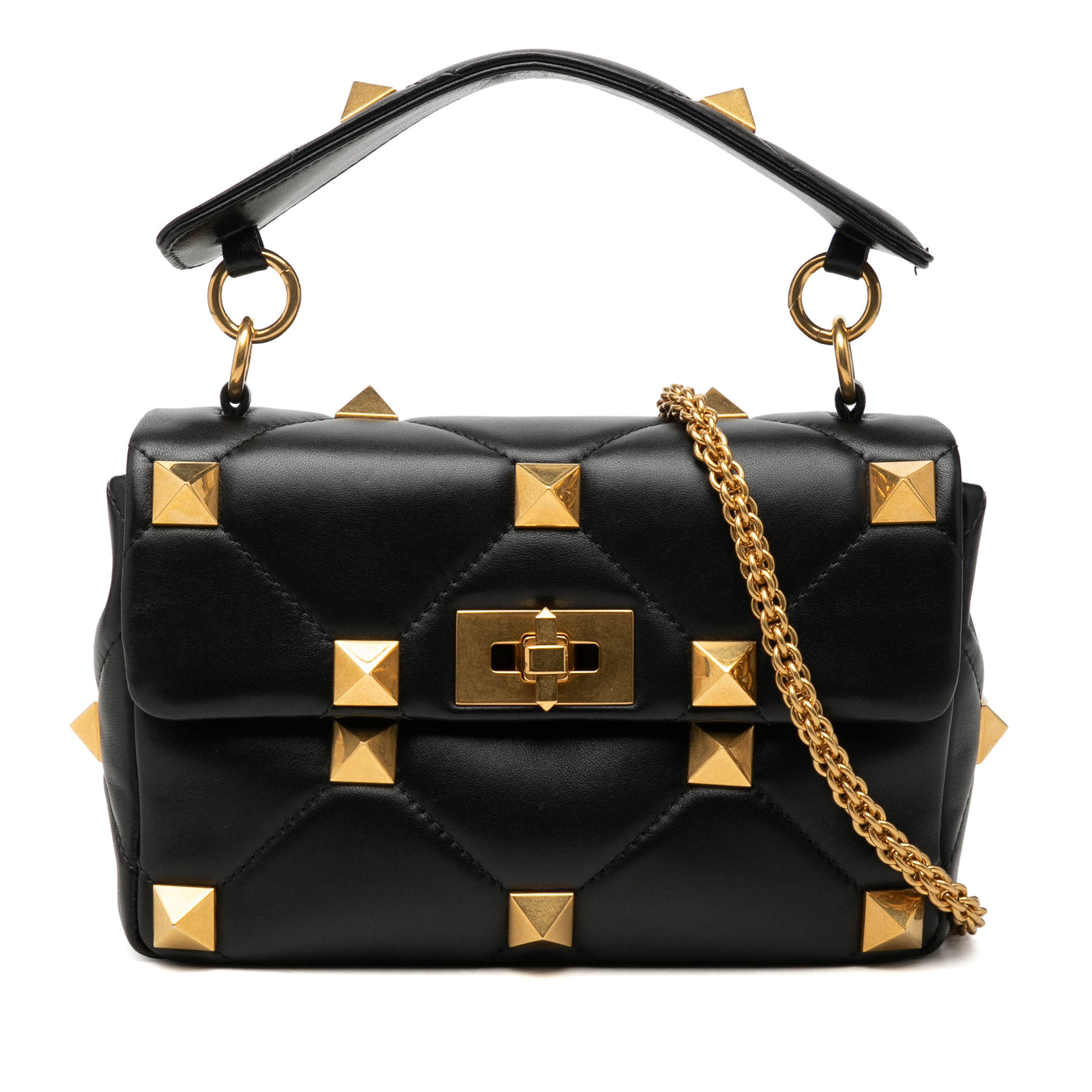 Medium Nappa Roman Stud Satchel - Image 1