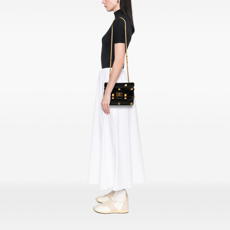 Medium Nappa Roman Stud Satchel - Image 6
