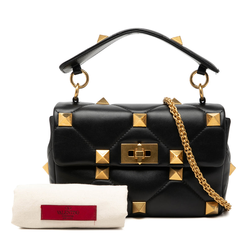 Medium Nappa Roman Stud Satchel - Image 7