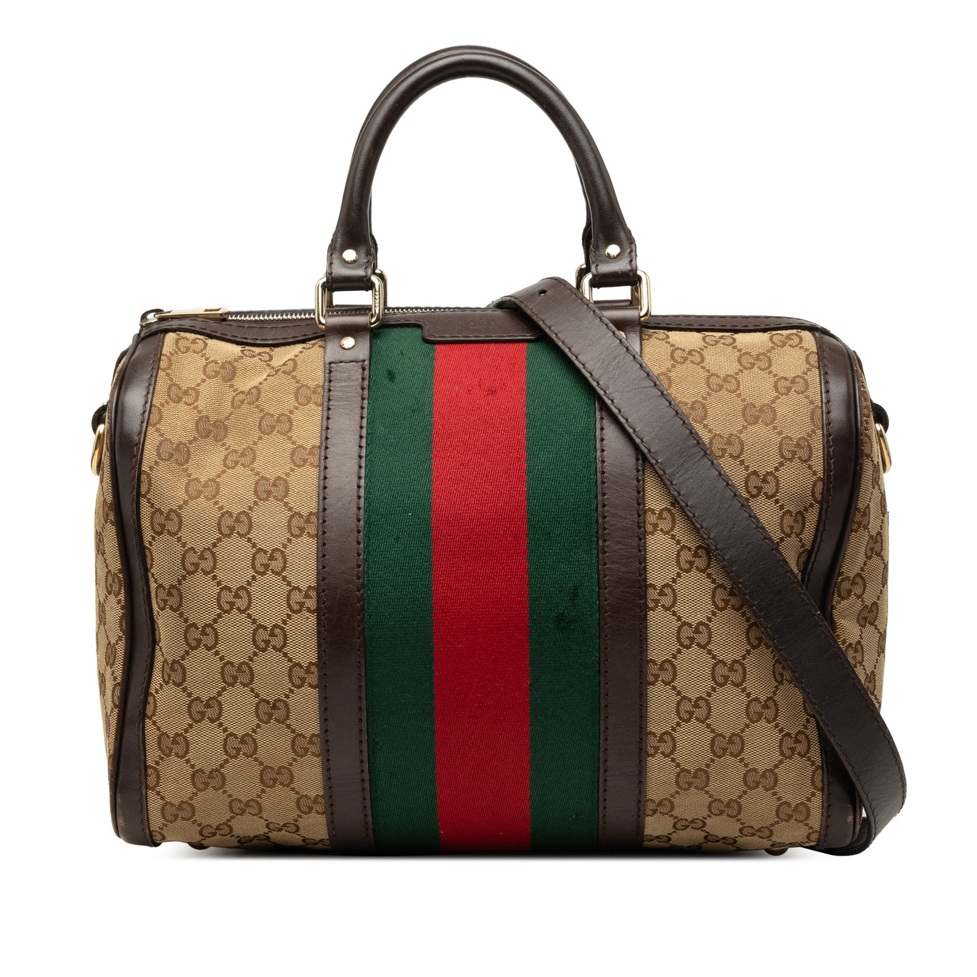 Medium GG Canvas Web Joy Boston Bag - Image 1