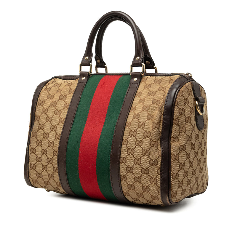 Medium GG Canvas Web Joy Boston Bag - Image 2