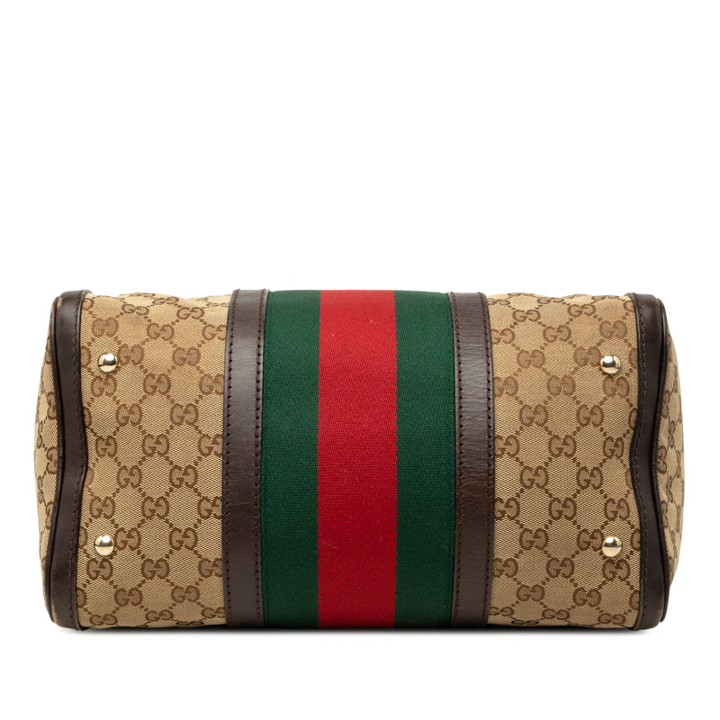 Medium GG Canvas Web Joy Boston Bag - Image 3