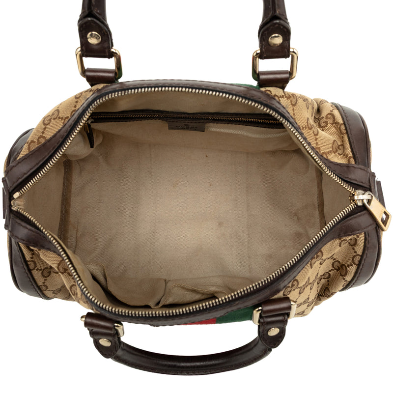 Medium GG Canvas Web Joy Boston Bag - Image 4