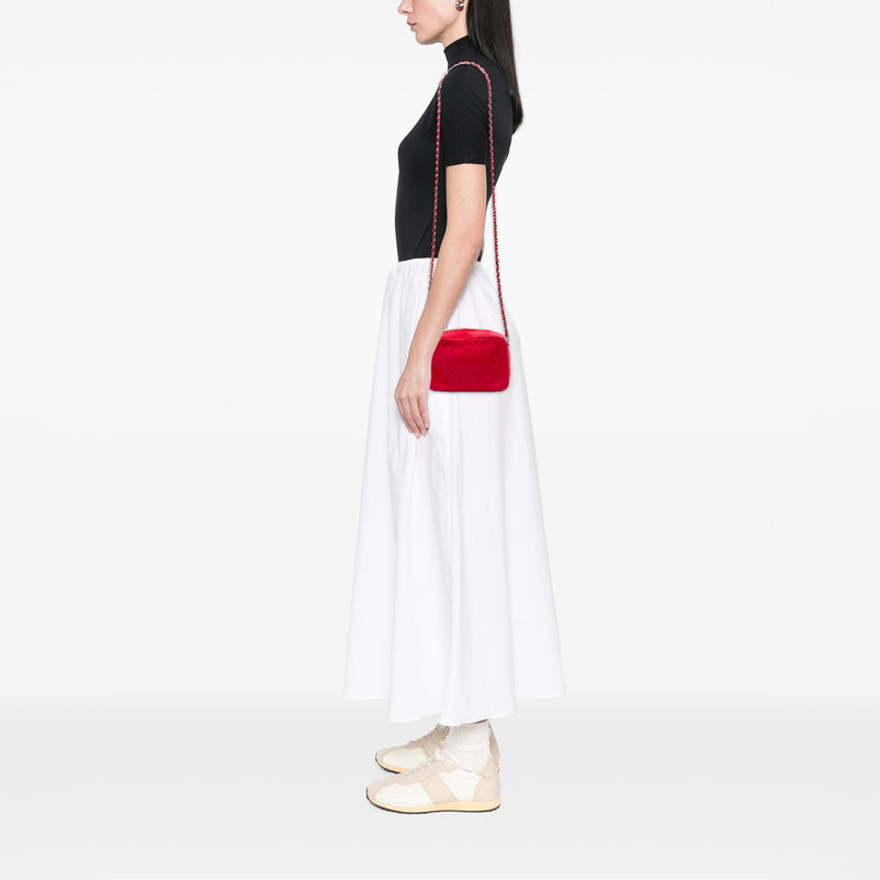Quilted Suede Camera Bag - Image 7