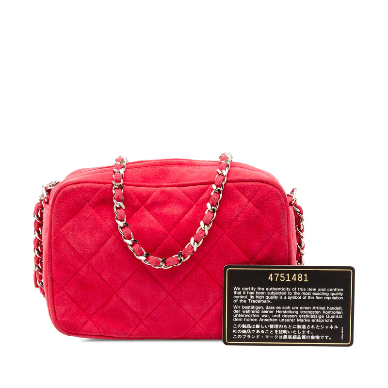 Quilted Suede Camera Bag - Image 8