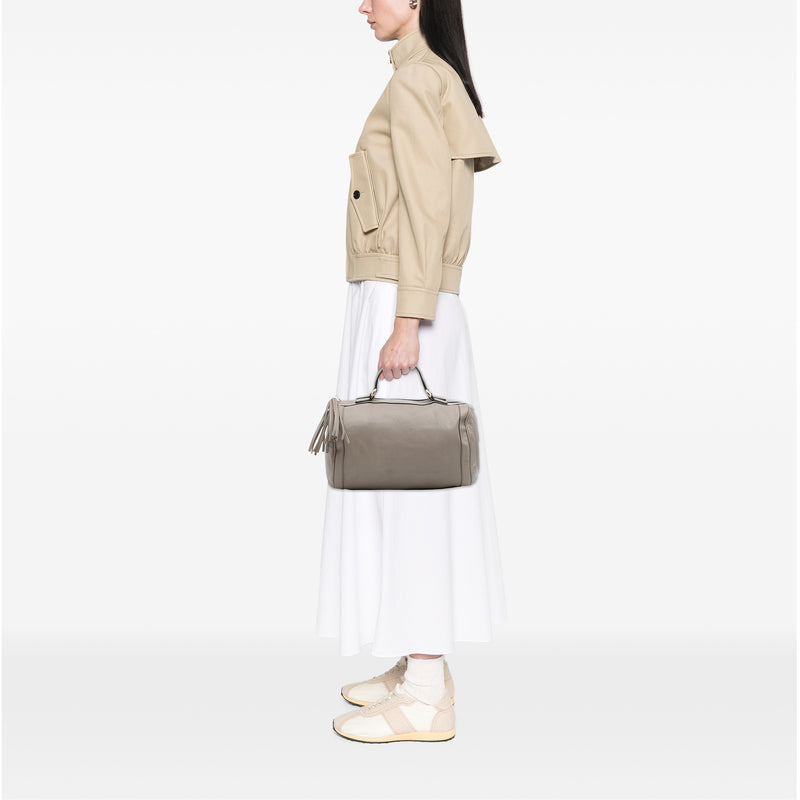 Medium Pebbled Calfskin Soho Boston Bag - Image 10