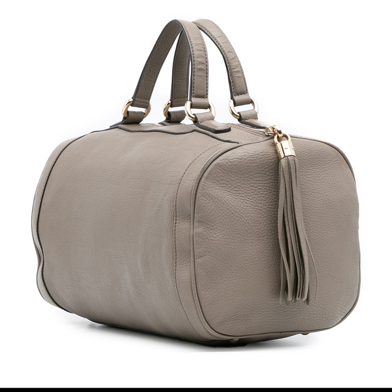 Medium Pebbled Calfskin Soho Boston Bag - Image 2