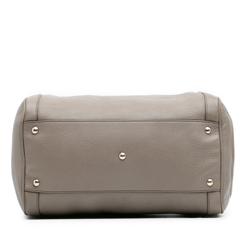 Medium Pebbled Calfskin Soho Boston Bag - Image 3