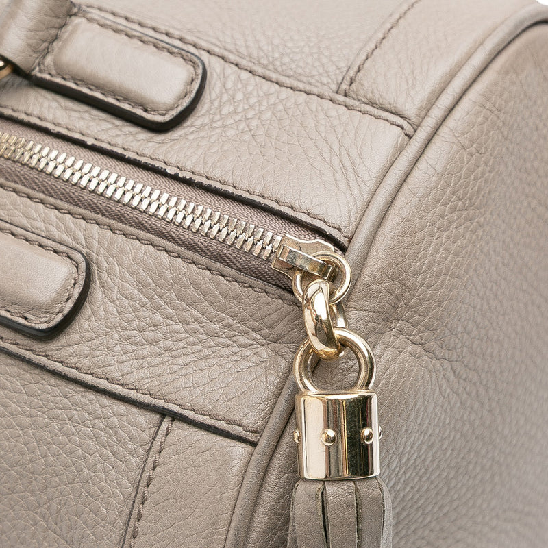 Medium Pebbled Calfskin Soho Boston Bag - Image 7