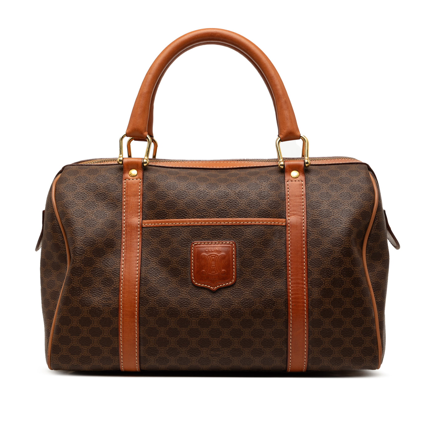 Macadam Coated Canvas Boston Bag - Image 1