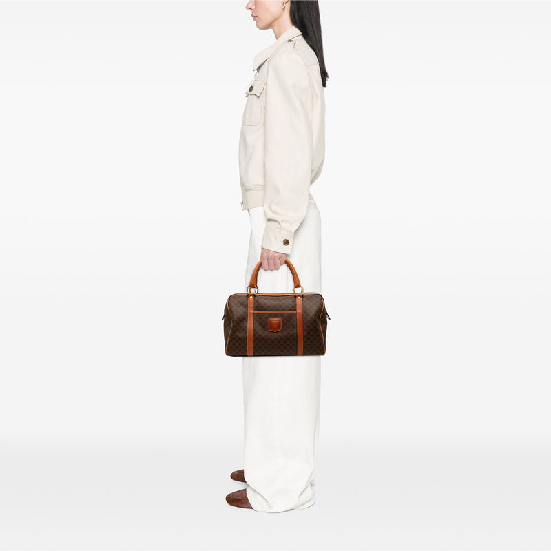 Macadam Coated Canvas Boston Bag - Image 8