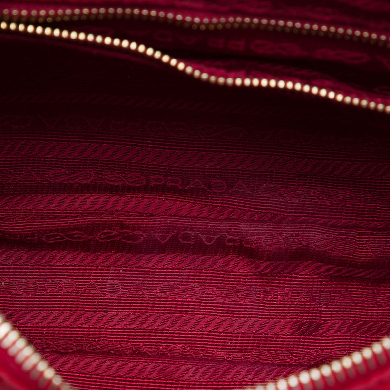 Saffiano Trimmed Tessuto Chain Crossbody - Image 4